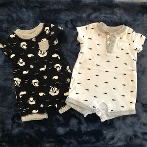 9 boy summer outfits - NB and 0-3